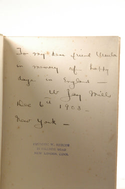 Through the Gates of Old Romance, by Mills, W. Jay Signed First Edition