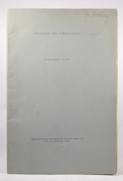 Evolution and Consciousness Psychology, by Professor CH Judd  