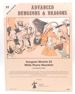 AD&D S2 White Plume Mountain Monochrome VG+, by Lawrence Schick  