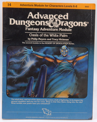 Oasis of the White Palm (Advanced Dungeons & Dragons Fantasy Adventure, Module I4 / Desert of Desolation Series, No. 9053), by Tracy Hickman, Philip Meyers  