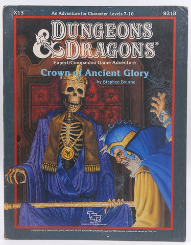 D&D B/X X13 Crown of Ancient Glory VG, by Stephen Bourne  