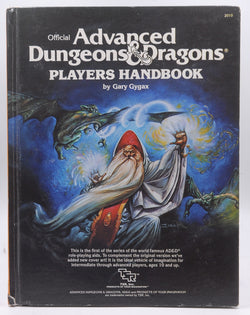 Advanced Dungeons & Dragons, Players Handbook: Special Reference Work, by Gary Gygax  