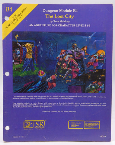 The Lost City (Dungeons and Dragons Module B4), by Moldvay, Tom  