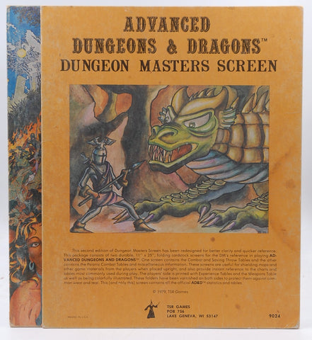 Dungeon Masters Screen, Product No. 9024  (Advanced Dungeons and Dragons), by TSR Games staff  