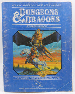 D&D Dungeons & Dragons Expert Rulebook G, by Gygax, Arneson, Mentzer  