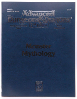 Monster Mythology (Advanced Dungeons & Dragons: Dungeon Master's Guide Rules Supplement/2128/Dm5r4), by Carl Sargent  