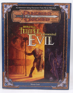 D&D Return to the Temple of Elemental Evil No Map, by Monte Cook  