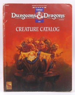 Creature Catalog (Dungeons and Dragons Accessory DMR2), by Nephew, John  