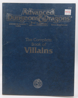 The Complete Book of Villains (Advanced Dungeons & Dragons 2nd Edition), by Swan, Rick  