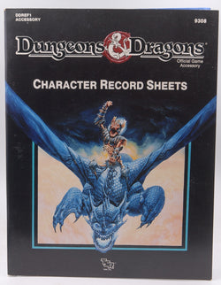 Dungeons and Dragons Character Record Sheets (Dungeons and Dragons Accessory DDREF1) (Dungeons and Dragons : Official Game Accessory/9308), by Tsr  