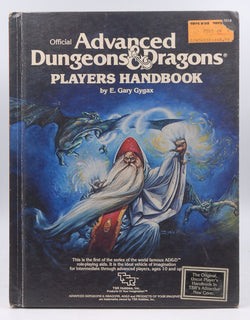 Advanced Dungeons & Dragons, Players Handbook: Special Reference Work, by Gary Gygax  