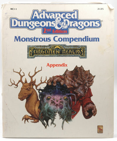 Monstrous Compendium: Appendix (ADVANCED DUNGEONS & DRAGONS, 2ND EDITION), by TSR Inc  