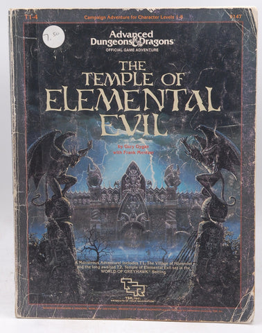 The Temple of Elemental Evil (Advanced Dungeons & Dragons, official game adventure), by Gary Gygax, Frank Mentzer  