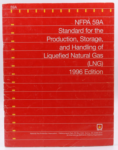 1996 NFPA 59A Standard Production Storage Handling Liquefied Natural Gas, by Staff  