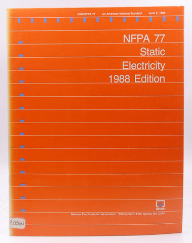 1988 NFPA 77 Static Electricity, by Staff  