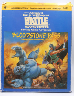 Bloodstone Pass (Advanced Dungeons & Dragons Battlesystem, Module H1), by Michael Dobson, Douglas Niles  