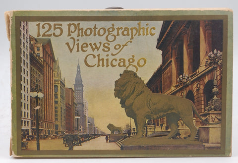 1921 Rand McNally 125 Photographic Views Of Chicago Souvenir Book Tour Travel, by RM  