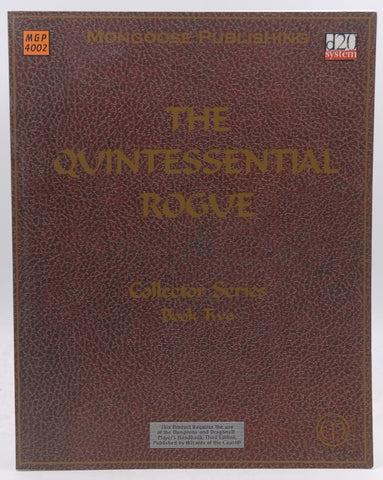 The Quintessential Rogue (Dungeons & Dragons d20 3.0 Fantasy Roleplaying), by Mongoose Publishing Staff  