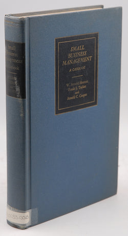 Small business management;: A casebook,, by Hosmer, W. Arnold Signed 
