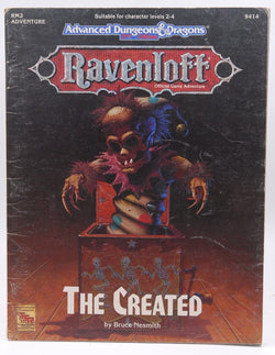 The Created (Advanced Dungeons & Dragons, Rm2, 2nd Edition : Ravenloff Official Game Adventure), by TSR Inc  