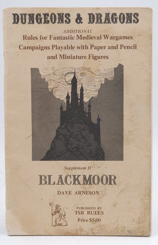Dungeons & Dragons Supplement II: Blackmoor, by Arneson, Dave  First Edition