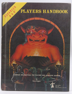 AD&D Players Handbook Signed by Frank Mentzer, by Gary Gygax  