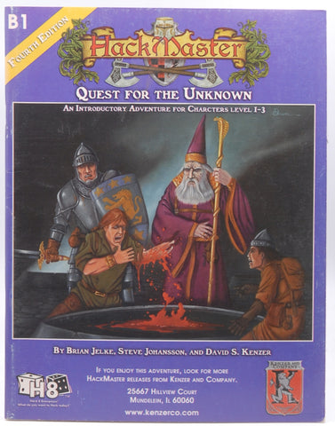 Quest for the Unknown (Hackmaster Fantasy Roleplaying Adventure), by Kenzer, David S.,Johansson, Steve,Jelke, Brian  