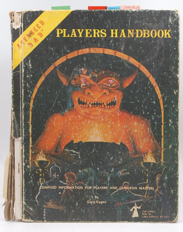 AD&D Players Handbook Original Cover Rough, by Gary Gygax  