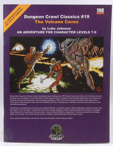 Dungeon Crawl Classics #19: The Volcano Caves, by Johnson, Luke  