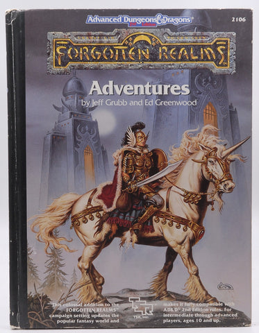 Forgotten Realms Adventures (Advanced Dungeons and Dragons Hardcover Accessory Rulebook), by Grubb, Jeff  