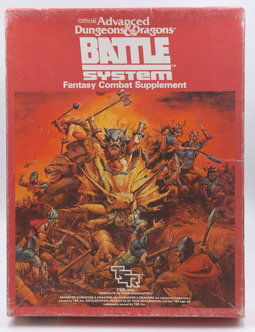 Battlesystem (Battle System) Fantasy Combat Supplement (AD&D) [BOX SET], by   