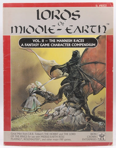 Lords of Middle-Earth Vol 2: The Mannish Races (Middle Earth Role Playing Game, #8003), by Fenlon Jr., Peter C.  