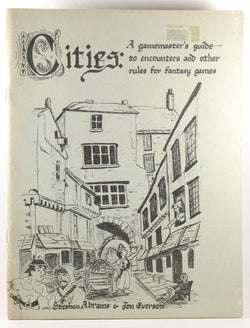 Cities A GMs Guide to Encounters and other Rules RPG Neutral D&D, by Stephen Abrams, Jon Everson  