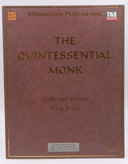 The Quintessential Monk (Dungeons & Dragons d20 3.0 Fantasy Roleplaying), by Younts, Patrick  