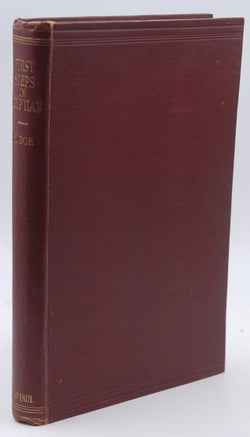 First Steps in Egyptian: A Book for Beginners, by Budge, E. A.  