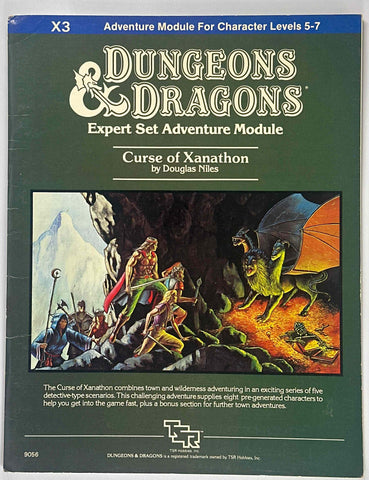D&D B/X X3 Curse of Xanathon VG, by Douglas Niles  