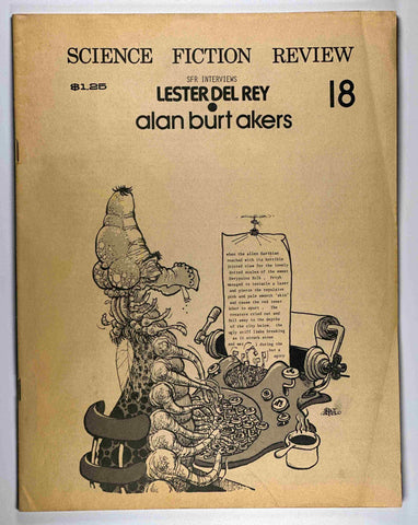 Science Fiction Review fanzine #18 1976, by Del Rey, Akers  