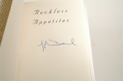 Reckless Appetites: A Culinary Romance, by Deval, Jacqueline Signed First Edition
